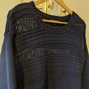 Navy Blue Chunky Knit Banana Republic Sweater